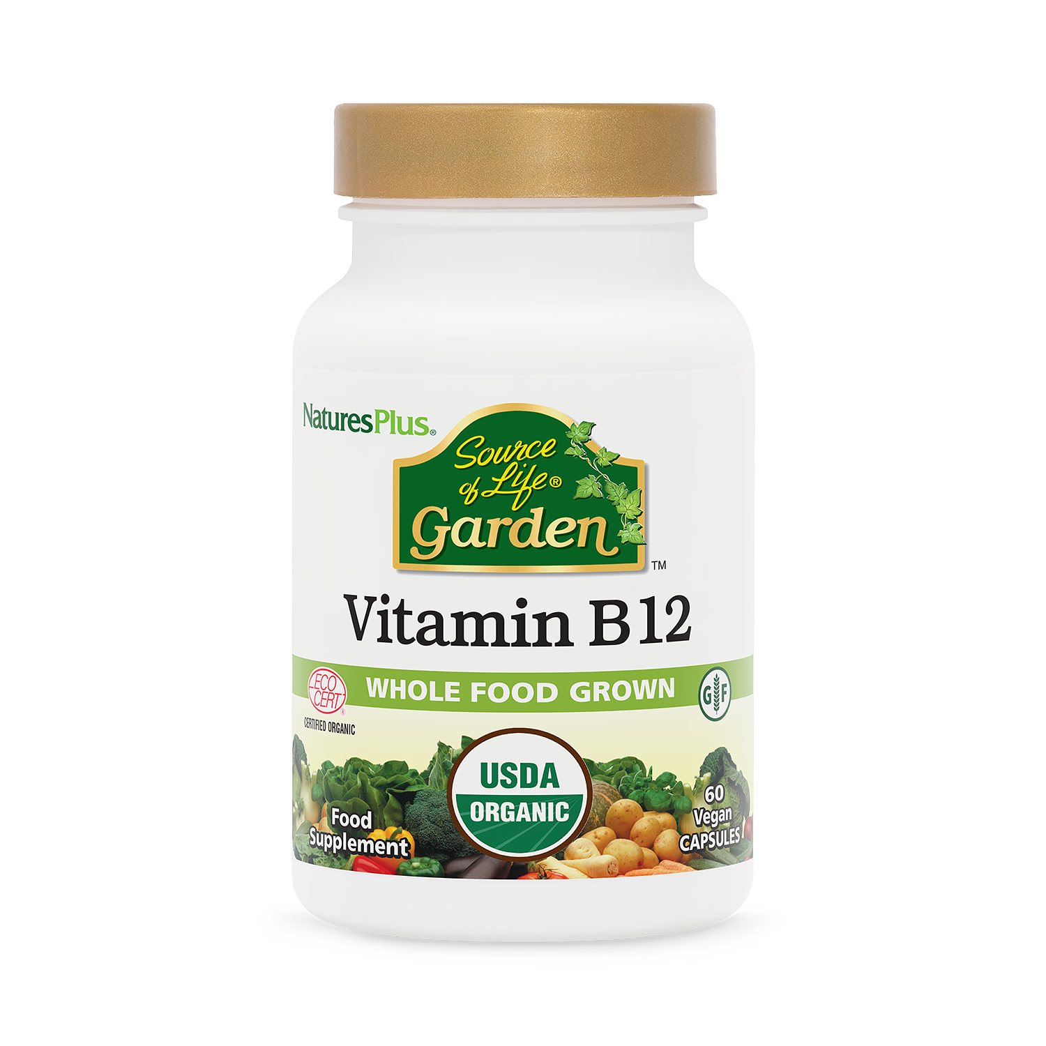 NaturesPlus Vitamin B12 1000mcg 60 capsules, UK version