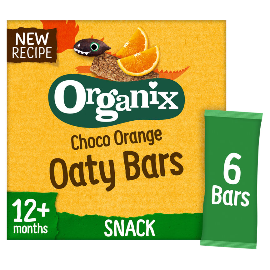 Organix Choco Orange Soft Oaty Bars 12+ Months 6 x 23g (138g) GOODS ASDA   