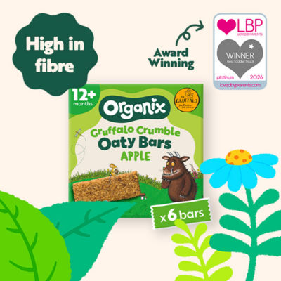 Organix Gruffalo Crumble Apple Oaty Bars 138g multipack, UK version