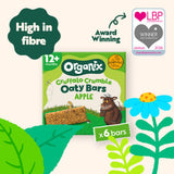 Organix Gruffalo Crumble Apple Oaty Bars 138g multipack, UK version