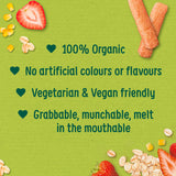 Organix strawberry weaning wands baby snacks 25g, imported from the UK