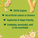 Organix banana weaning wands baby snack puffs 25g, imported from the UK