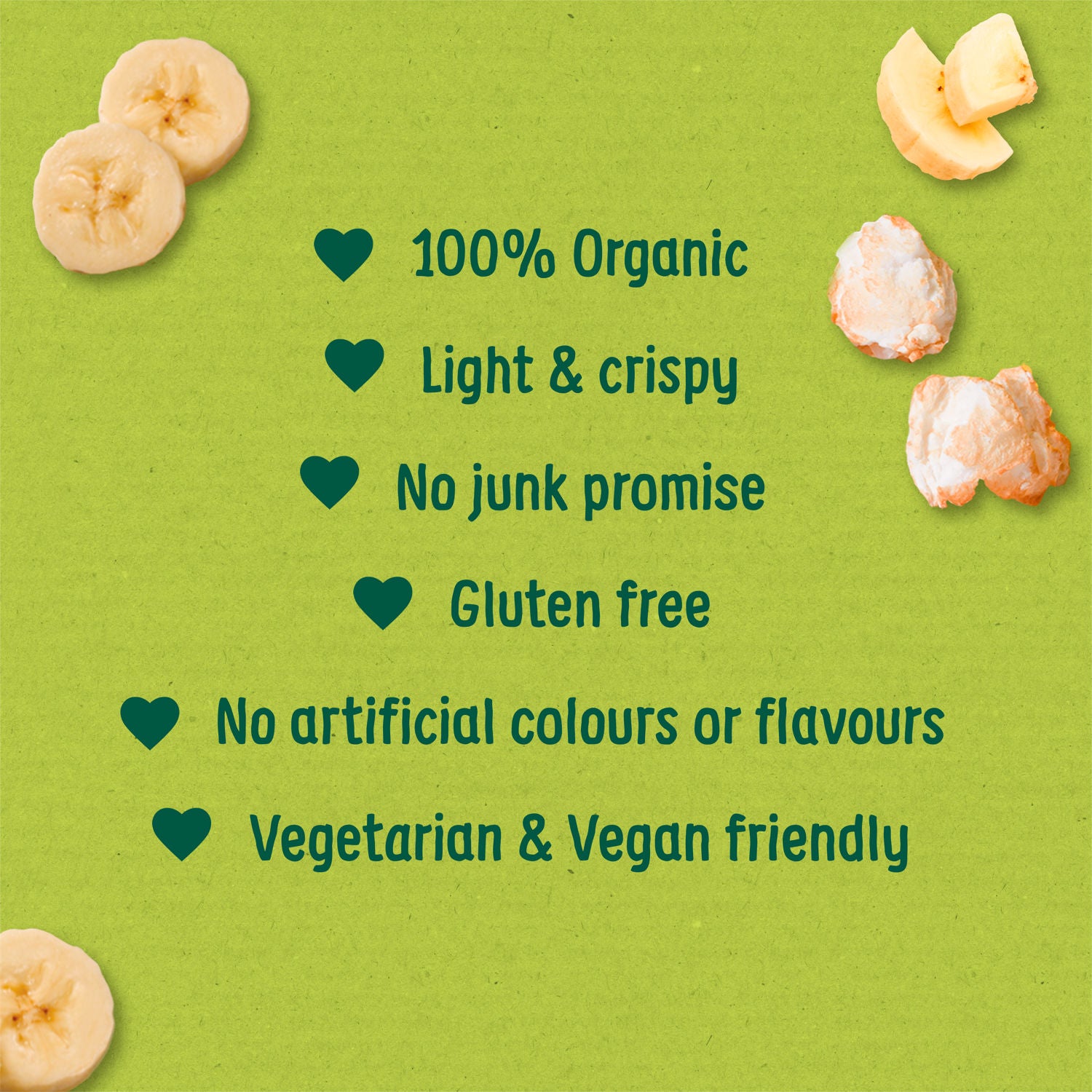 Organix banana puffcorn baby snacks multipack 4x10g, imported from the UK