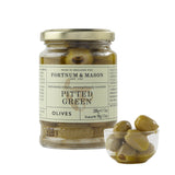 Pitted green olives in brine 200g vegan, UK version