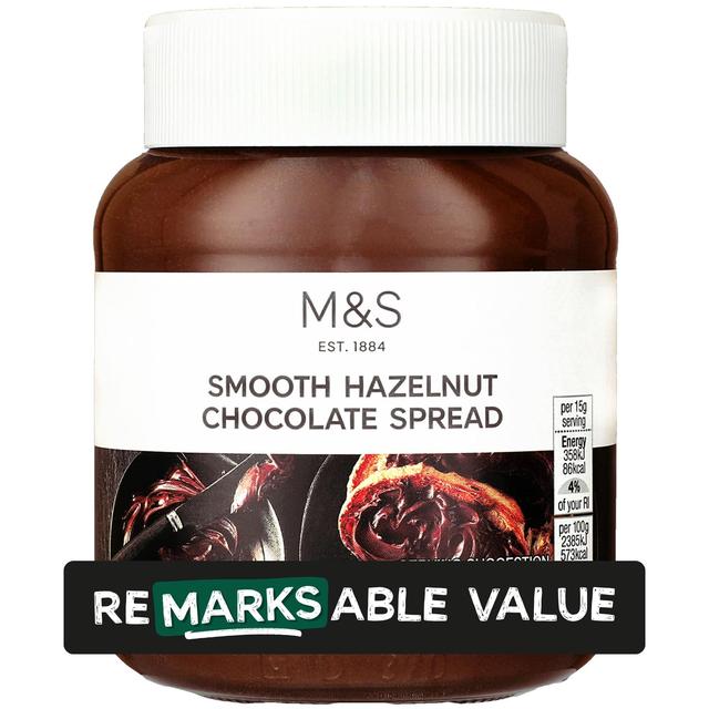 M&S Smooth Hazelnut Chocolate Spread   400g