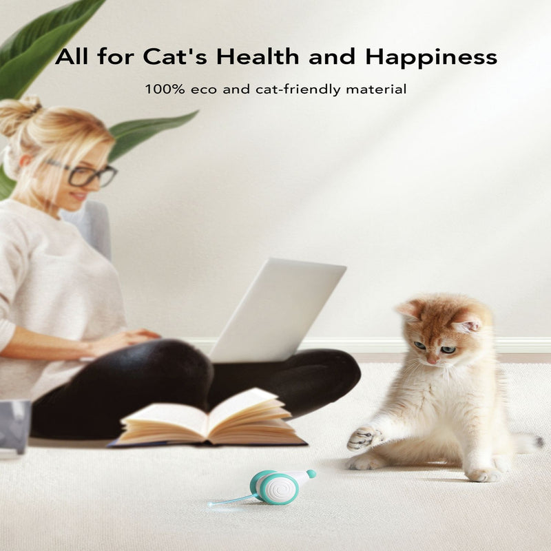 PETLIBRO Pixie Mouse cat toy with rolling lights and self-righting design (British brand)