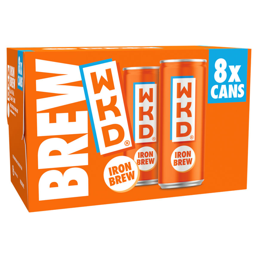 WKD Iron Brew Triple Distilled Vodka Mix 8 x 250ml