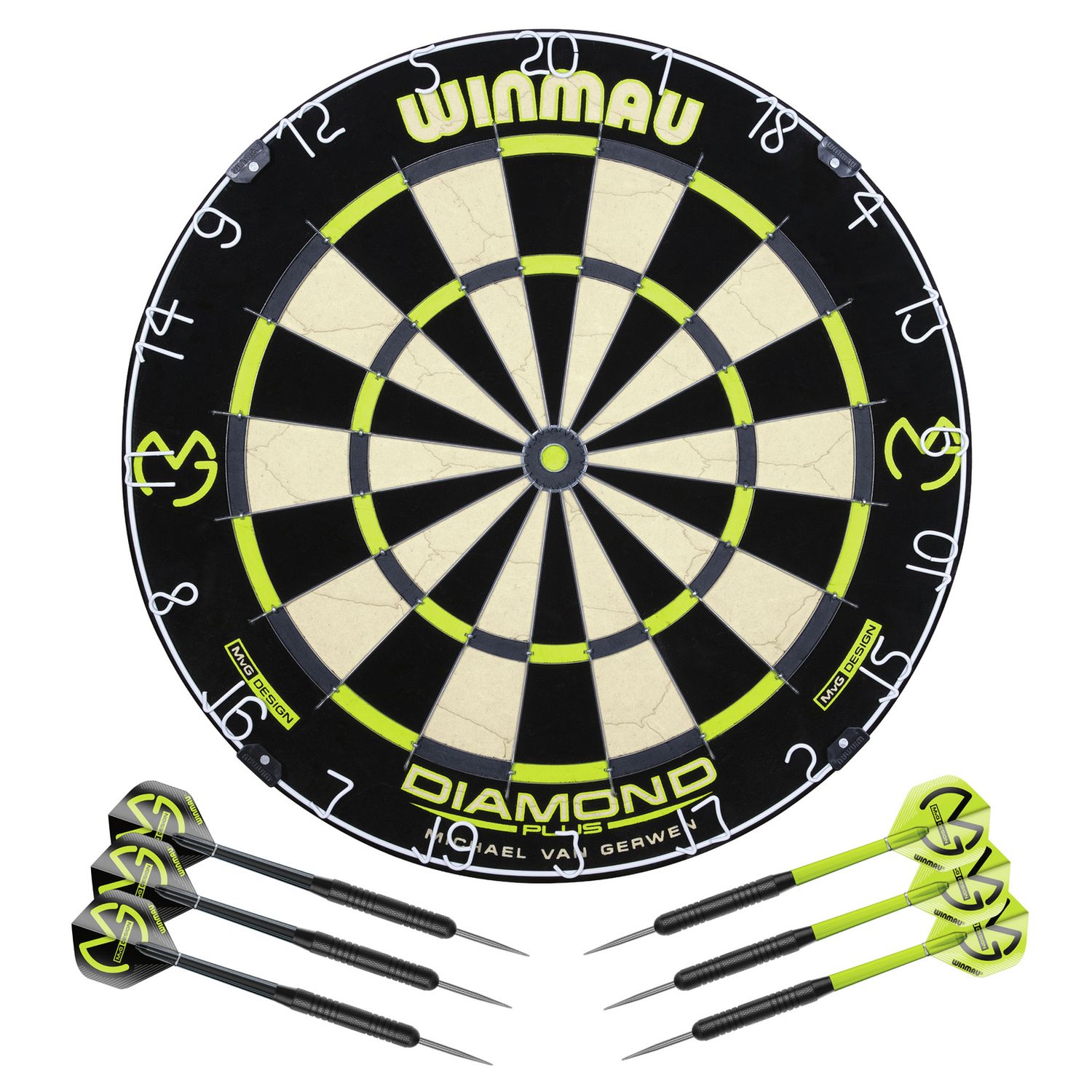 Winmau Michael van Gerwen dartboard set 45.4cm, imported from the UK