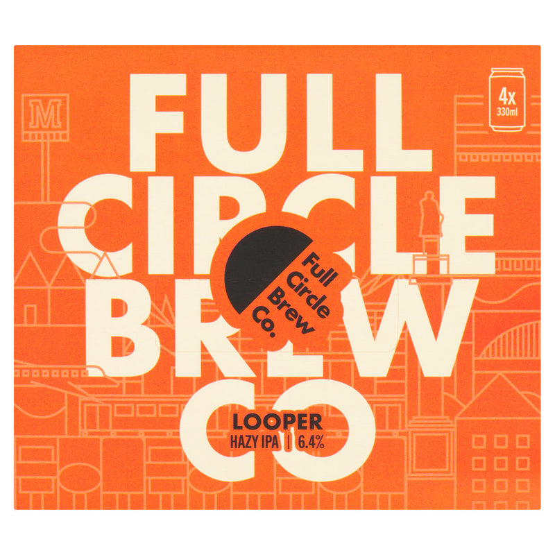 Full Circle Looper Hazy IPA 4 x 330ml cans - British product