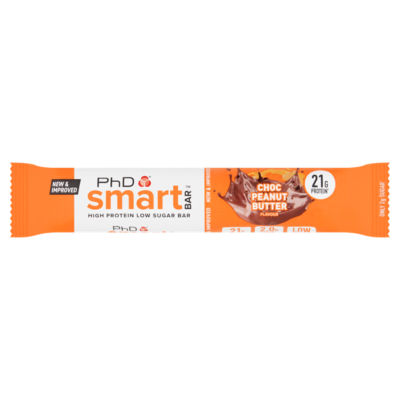 ASDA PhD Smart Choc Peanut Butter Flavour Bar 64g- Buy online at McGrocer