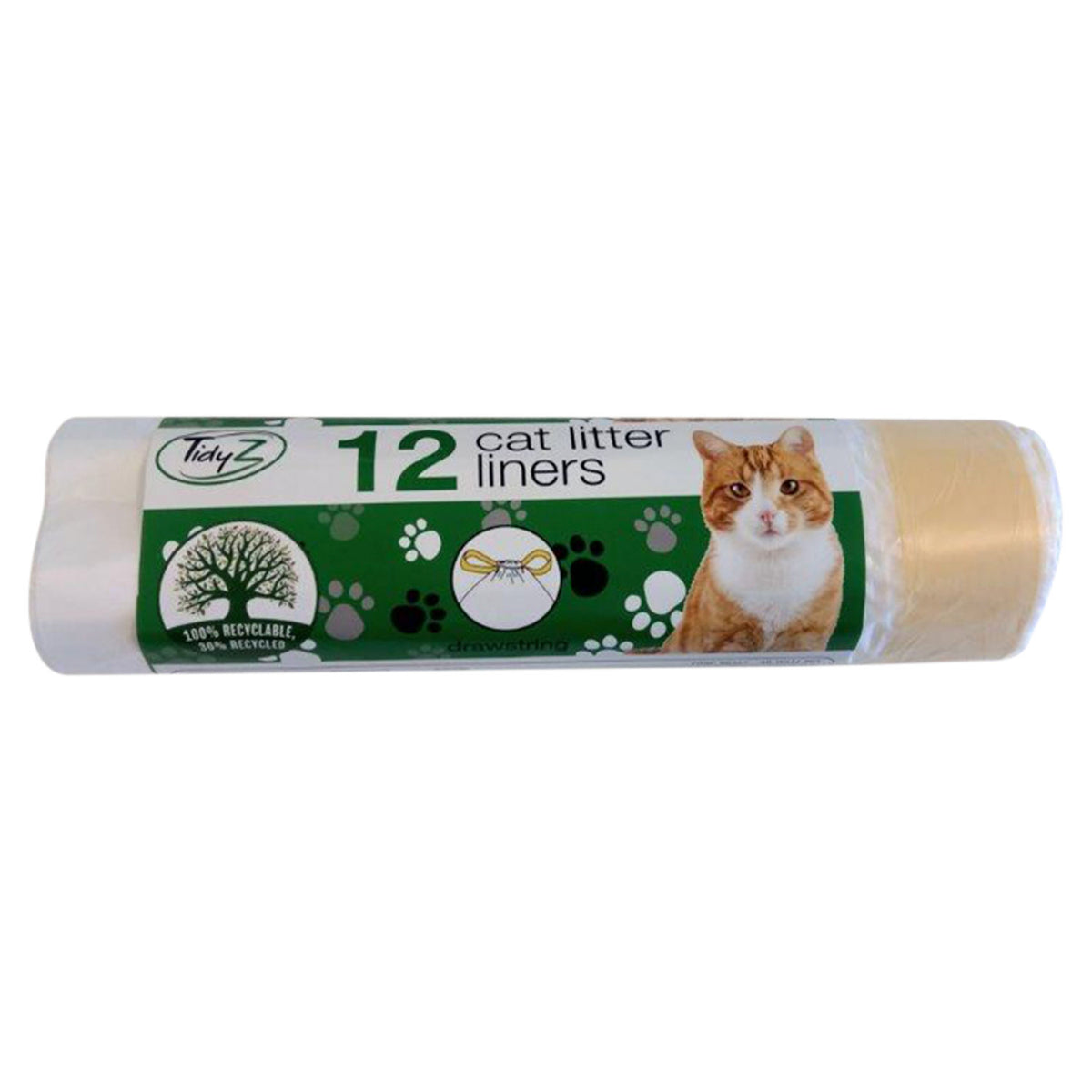 TidyZ drawstring cat litter liners 12 count 70x45cm - British product