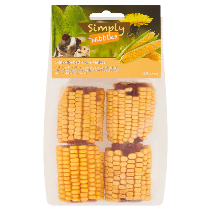 Simply Nibbles 4 Sun-Ripened Corn Halves 200g