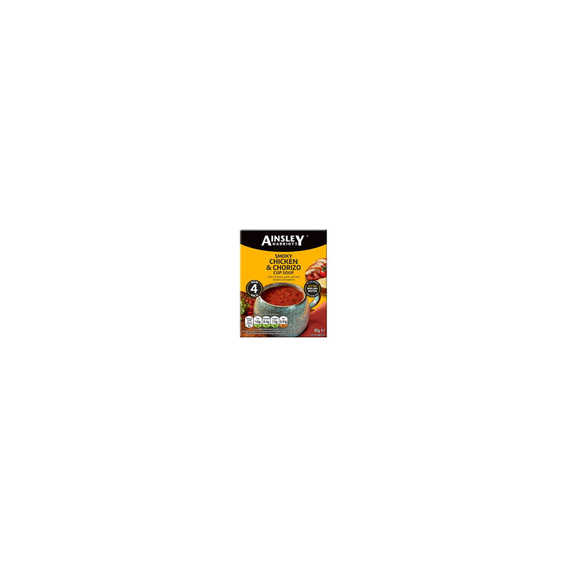 Ainsley Harriott Smoky Chicken & Chorizo Cup Soup 80g - British product