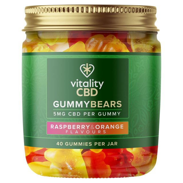 Vitality CBD Mixed Fruit Gummy Bears 5mg   40 per pack