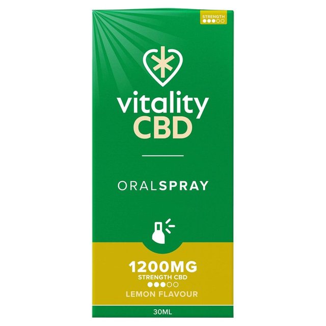 Vitality CBD Lemon Oral Spray 1200mg with MCT Oil    30ml