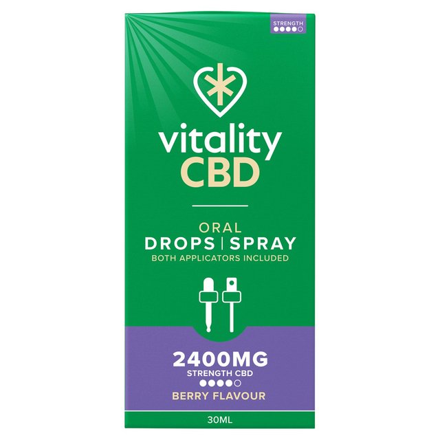 Vitality CBD Berry Oral Spray 2400mg with MCT Oil   30ml GOODS M&S   