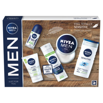 NIVEA MEN sensitive skincare gift set (British brand)
