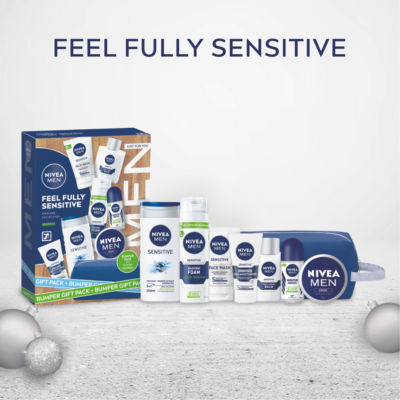 NIVEA MEN sensitive skincare gift set, UK version