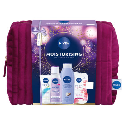 NIVEA moisturising gift set with body lotion and face mask (British brand)