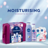 NIVEA moisturising gift set with body lotion and face mask (British brand)