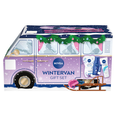 Nivea Wintervan gift set with skincare essentials, UK version