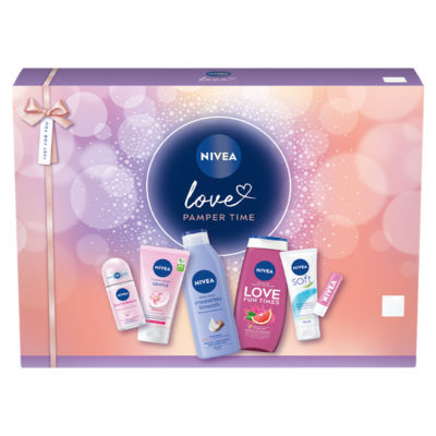 Nivea Love Pamper Time gift set 6 pieces, imported from the UK