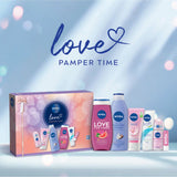 Nivea Love Pamper Time gift set 6 pieces, imported from the UK