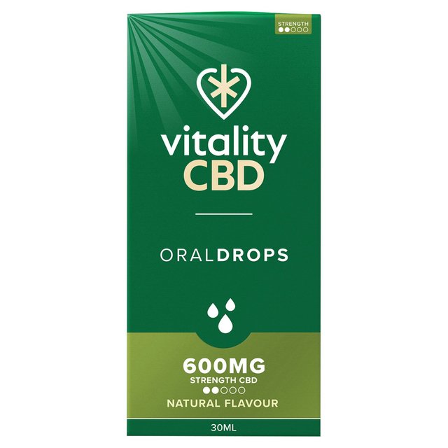 Vitality CBD Natural Oral Drops 600mg   30ml