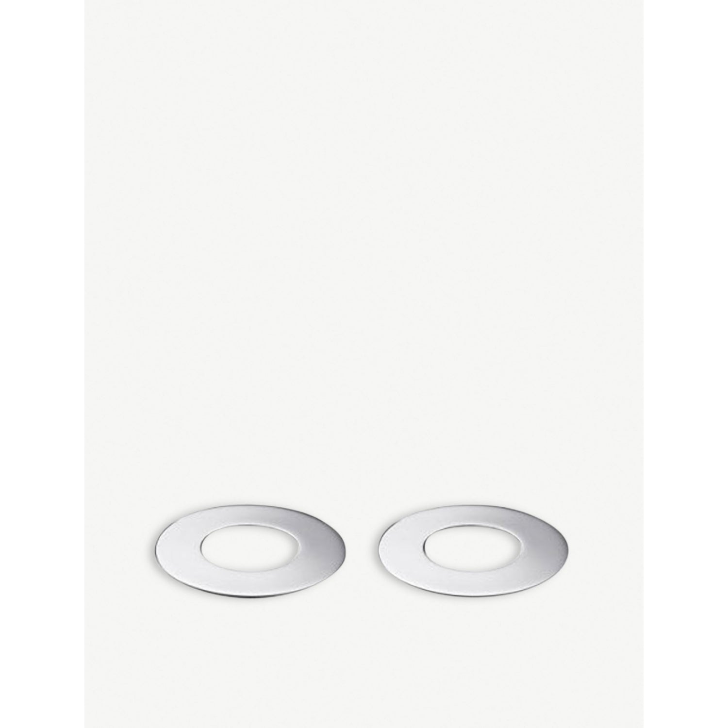 Cristofle stainless steel coasters set of two 9.3cm - British product