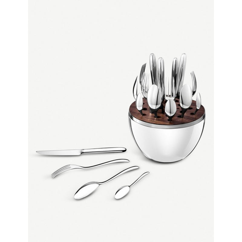Christofle Mood silver-plated cutlery set of 24, imported from the UK