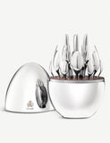 Christofle Mood silver-plated cutlery set of 24, imported from the UK