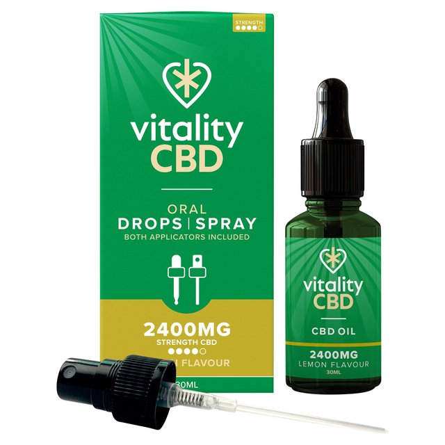 Vitality CBD Lemon Spray 2400mg   30ml GOODS M&S   