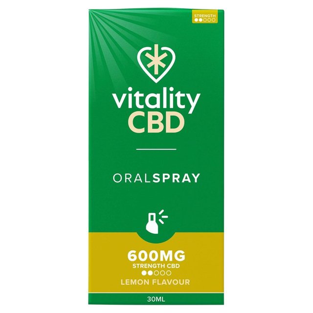 Vitality CBD Lemon Oral Spray 600mg with MCT Oil    30ml