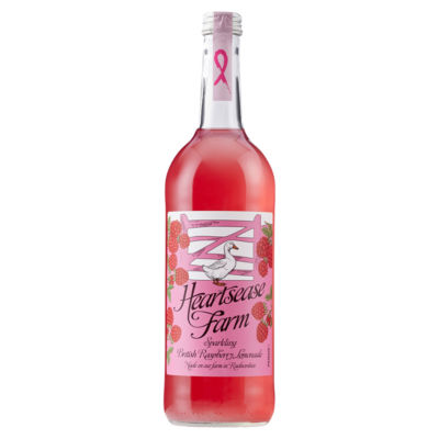Heartsease Farm sparkling raspberry lemonade 750ml, imported from the UK