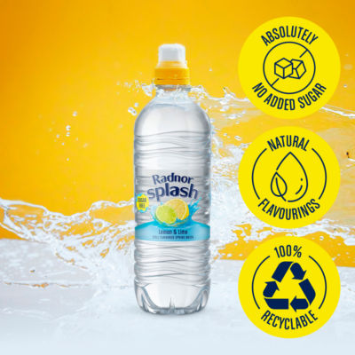Radnor Lemon Lime still spring water 6 pack, imported from the UK