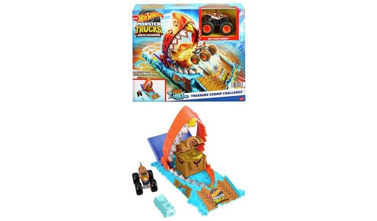 Hot Wheels Monster Trucks Shark Treasure Chomp Playset GOODS Argos