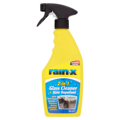 ASDA Rain-X 2-in-1 Glass Cleaner and Rain Repellent Automotive Treatment 500ml- Buy online at McGrocer