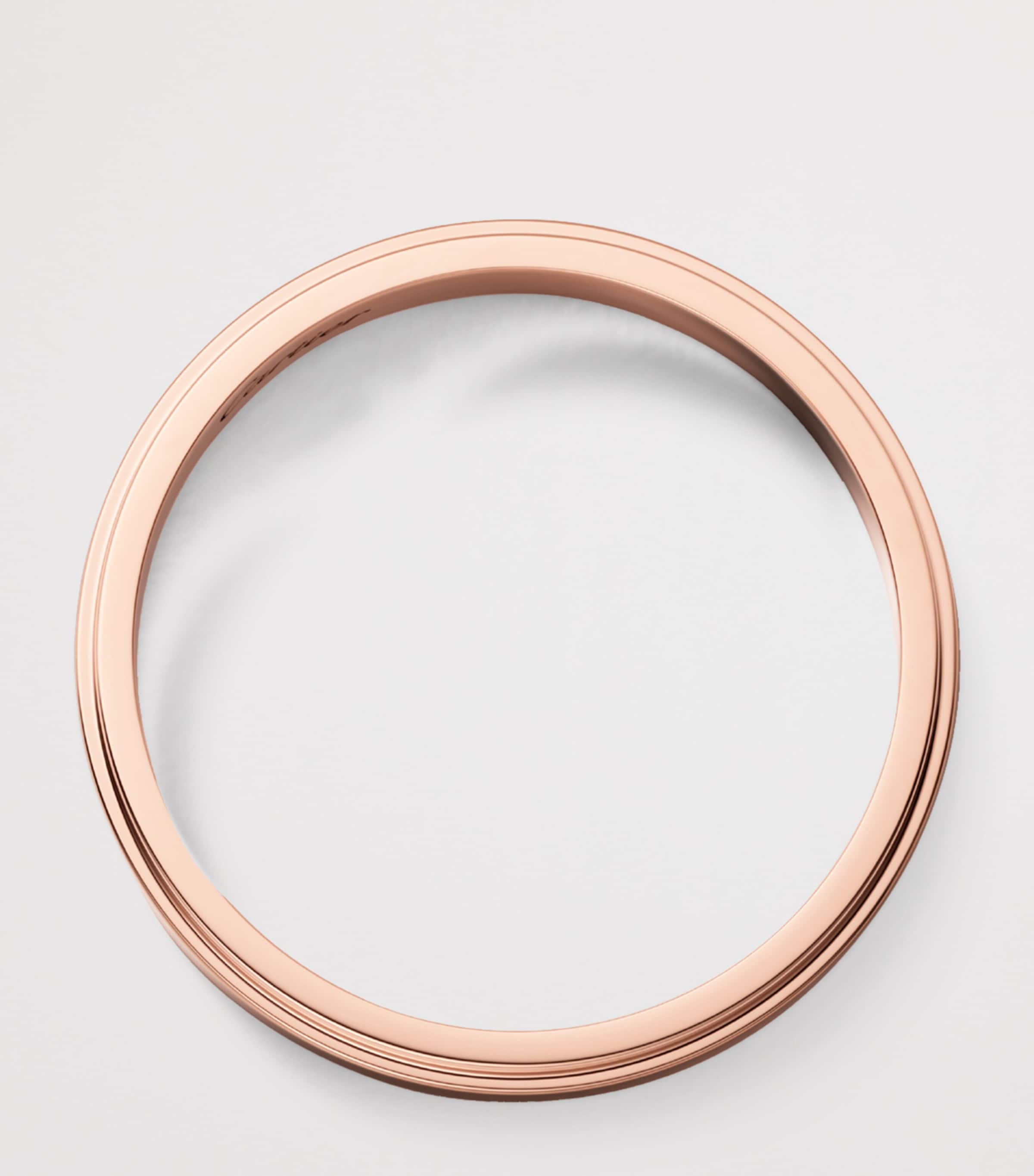 Cartier d'Amour rose gold wedding ring, imported from the UK