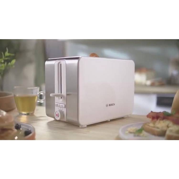 Bosch toaster white 2-slice, imported from the UK