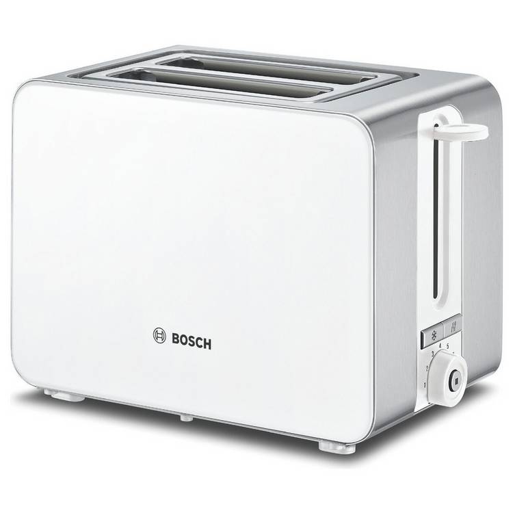 Bosch toaster white 2-slice, imported from the UK