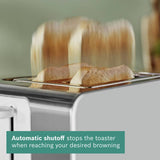 Bosch toaster white 2-slice, imported from the UK