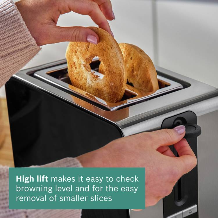 Bosch Sky Styline 2 slice toaster, imported from the UK