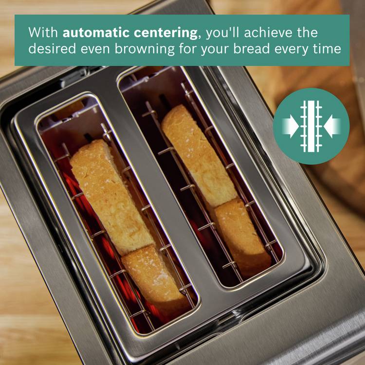 Bosch Sky Styline 2 slice toaster, imported from the UK