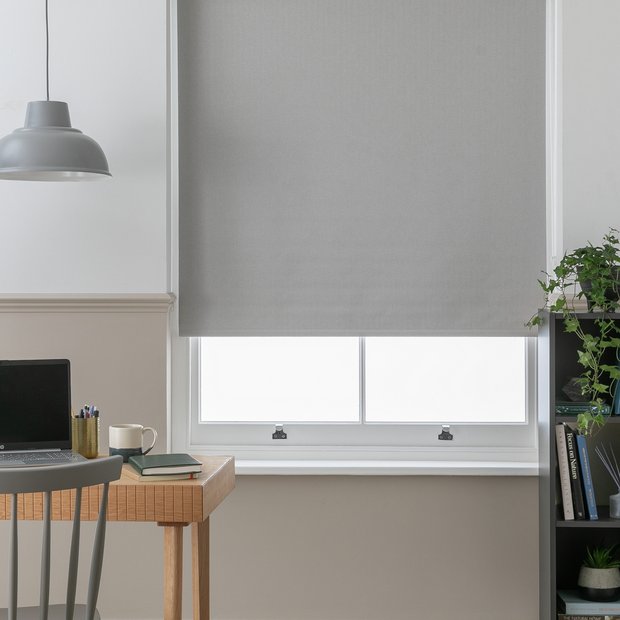 Habitat herringbone blackout roller blind 90cm - British product