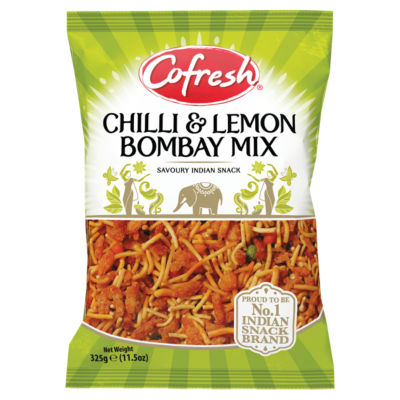 ASDA Cofresh Chilli & Lemon Bombay Mix Savoury Indian Snack 325g- Buy online at McGrocer