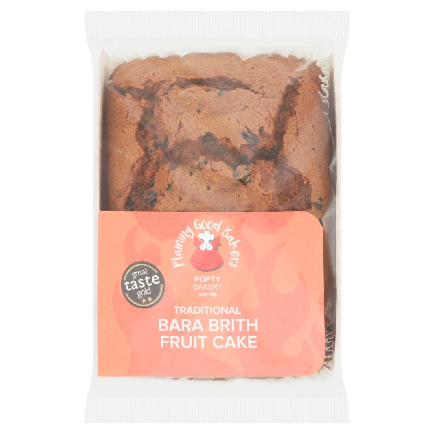 Popty Bakery traditional Bara Brith fruit cake, imported from the UK
