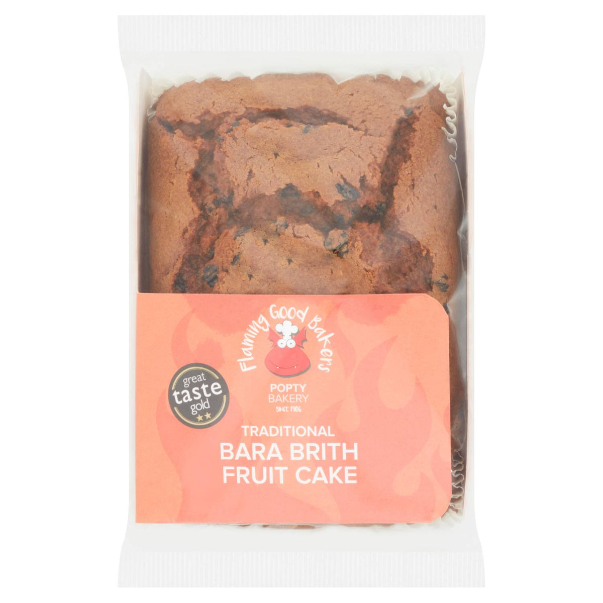 Popty Bakery traditional Bara Brith fruit cake, imported from the UK