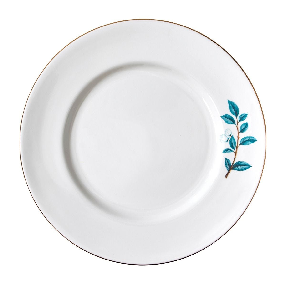 Fortnum's Camellia White bone china plate large - British product