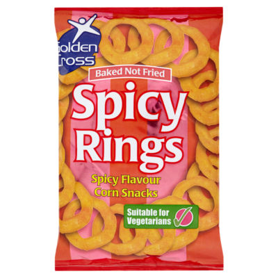 Golden Cross Spicy Rings corn snacks 150g - British product