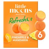 Little Moons Vegan Pineapple & Mandarin Mochi Sorbet 6x32g, UK version